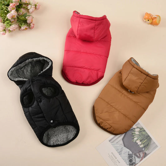Cozy Hooded Pet Jacket for Cold Weather