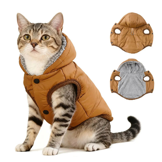 Cozy Hooded Pet Jacket for Cold Weather